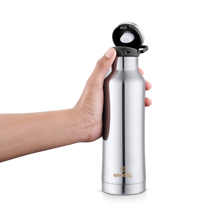 Silver Matt_Black Cap_500 ML_F